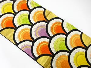 アンティーク　青海波模様織り出し袋帯（材料）